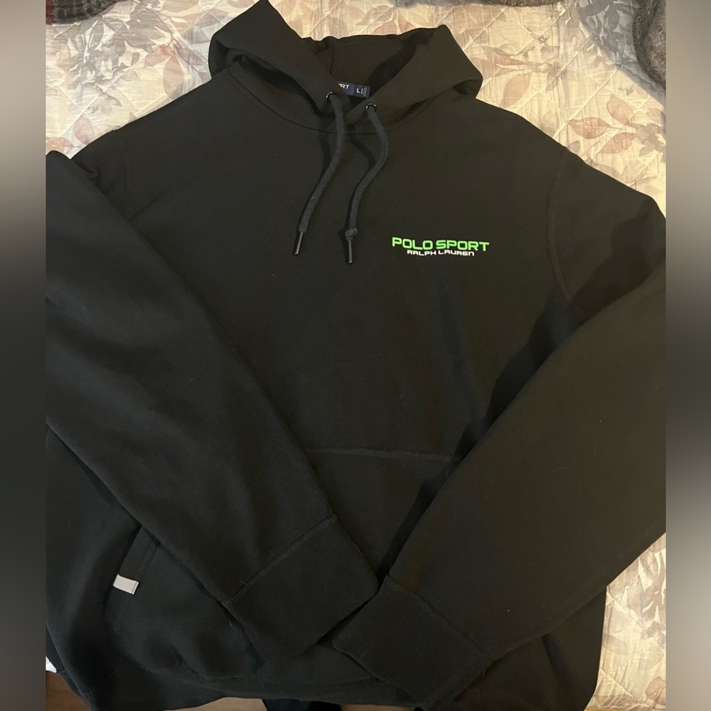 Polo Sport Ralph Laurent men’s black hoodie size L